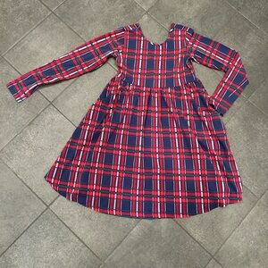 Hanna Andersson Red and Blue Plaid Kids Dress